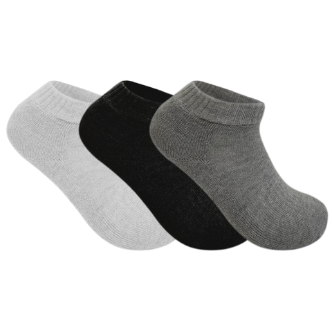 Kit 3 Pares Meias Grossa Adulto Atoalhada Algodão Cano Curto Unissex - comprar online