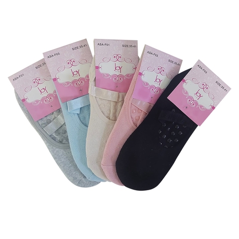 Meia Sapatilha Antiderrapante Viés Feminina Pilates Yoga Lisa - comprar online