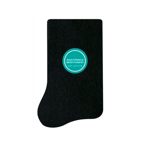 Meia Sem Punho Algodão Macia Unissex Até 43 Não Aperta Cano Longo Confortável Anatômica Meias Diabeticos Vasculares - comprar online