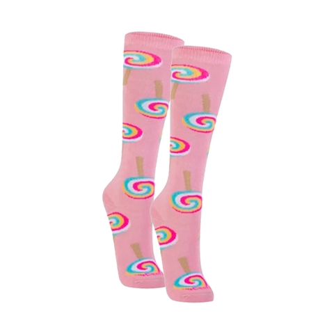 Meia 3/4 Infantil 21 ao 28 Algodão Comprida Alta Menina Centopé - comprar online