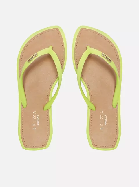 Chinelo de Dedo Verde Lima Leaf Recouro Brizza