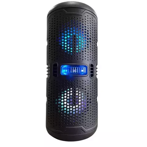 Caixa De Som Com Led Bluetooth Entrada Para Microfone E Usb 3X2
