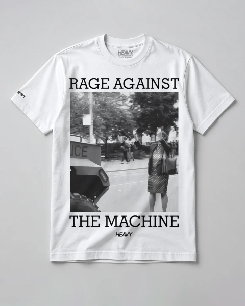 Camiseta RATM HEAVY® Branca Unissex