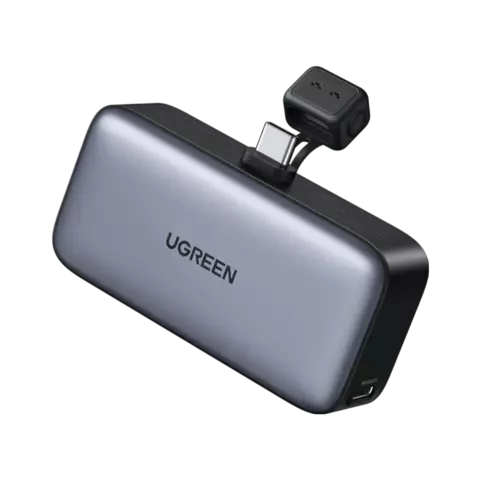 Cargador Portátil Power Bank Ugreen 5000mAh Con conector USB-C Gris Space Gray 18W Carga Rápida PB503 35338 - comprar online