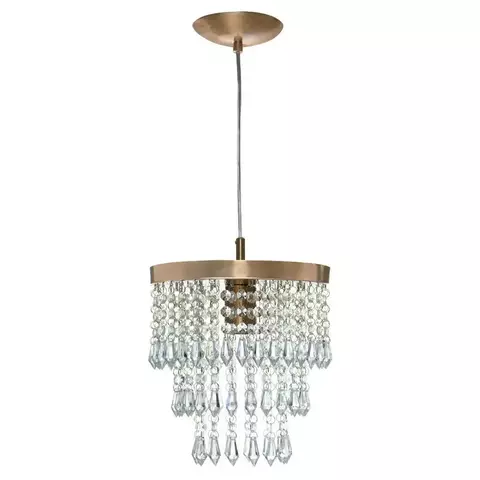 Lustre Pendente De Cristal Acrilico Manucrillic Cobre - comprar online