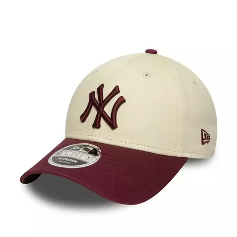 Boné ajustável M-Crown 9FORTY MLB Colour Block Cream do New York Yankees