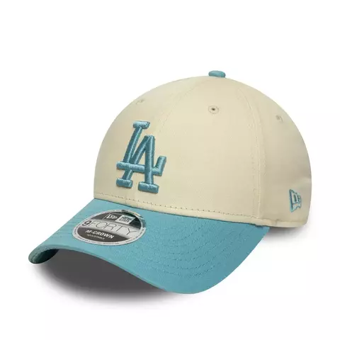 Boné ajustável M-Crown 9FORTY MLB Colour Block Cream do LA Dodgers