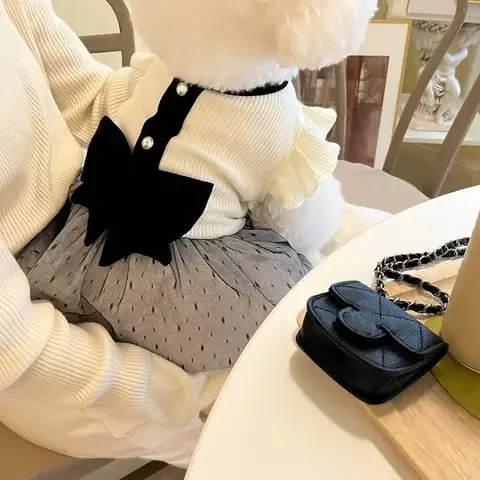 Vestido de luxo para cães