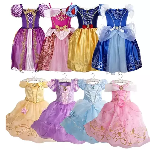 Vestido de festa fantasia infantil princesas