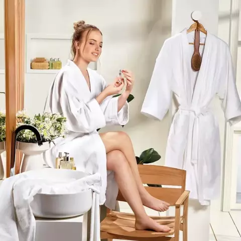 Roupão Aveludado Imperial Unissex M - TekaProfiline