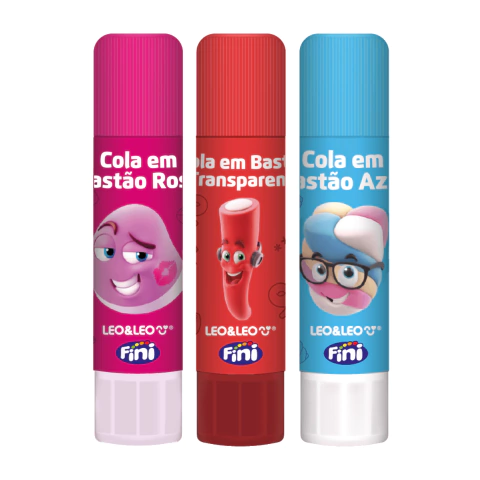 COLA BASTÃO FINI COLORIDA DIVERSÃO - LEO & LEO