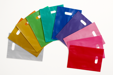 Sacola Plástica Reciclada Boca de Palhaço 50x70 cm (0.12 Micra) - Pacote 1kg