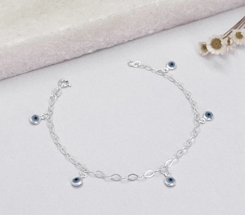 Pulseira 5 mini olho grego