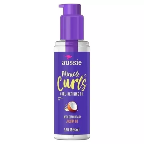Óleo capilar definidor de cachos de coco Aussie Miracle Curls