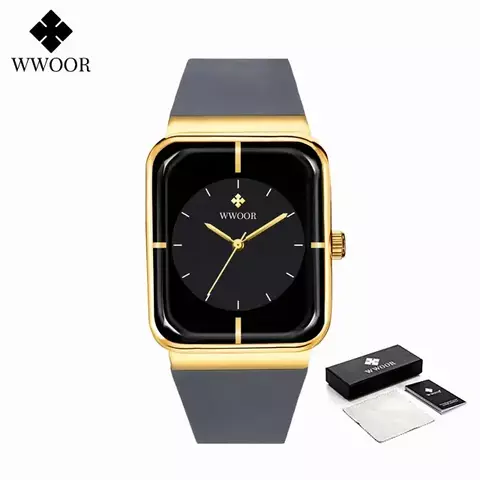 Relógio de Pulso Quadrado de Quartzo Masculino