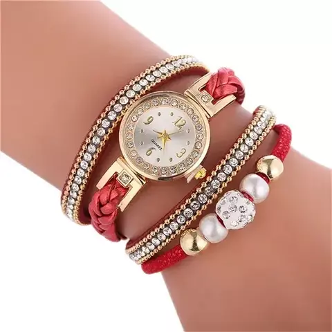 Pulseira Relógios para Mulher Envoltório em Torno de Moda
