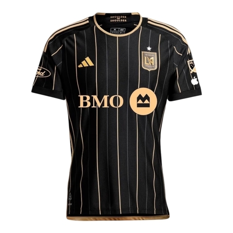 Camisa Los Angeles FC I 25/26 - Torcedor Adidas Masculina - Preta com detalhes em dourado