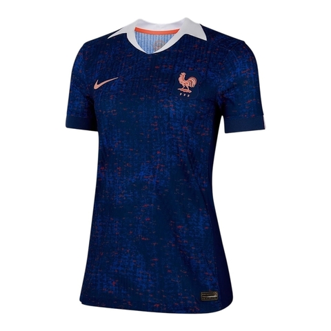Camisa Seleção França I 25/26 - Torcedor Nike Feminina - Azul com detalhes em vermelho