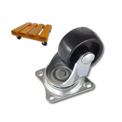 Kit com 400 Rodinhas Giratórias para Móveis rodizio Vaso de Plantas Mini Rodízio 32mm + Parafusos