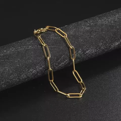 Pulseira Cadeado - Aço Inox Dourado - comprar online