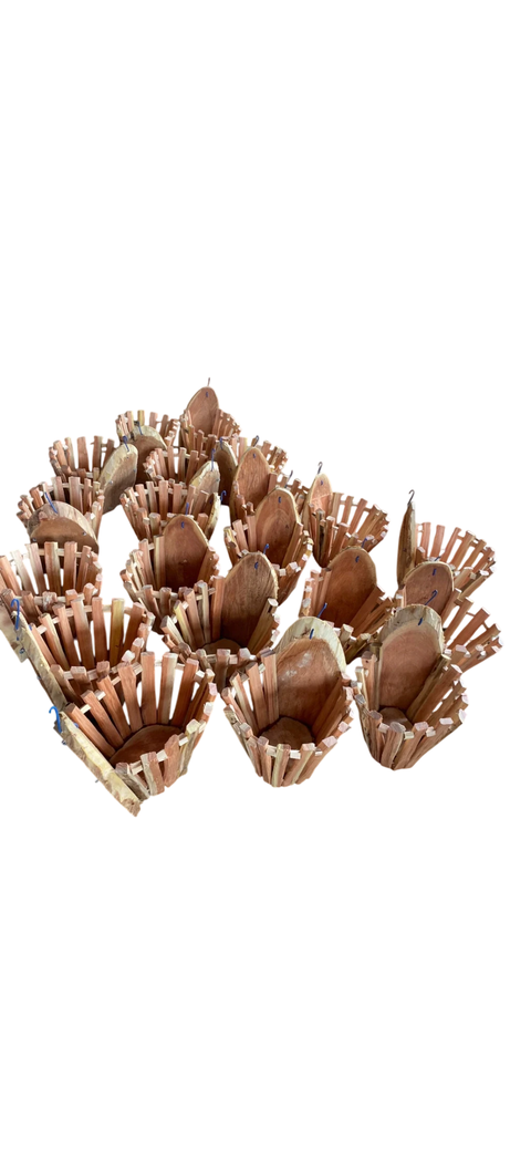 Cachepo redondo com encosto 25x20 cm Sansão do campo - comprar online