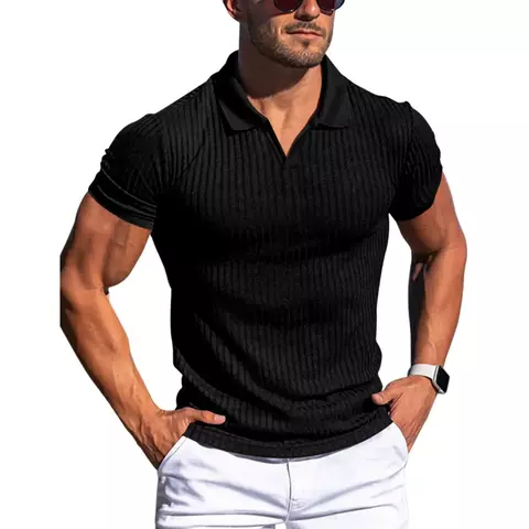 Camisa Gola Polo Masculina Manga Curta de algodão - comprar online