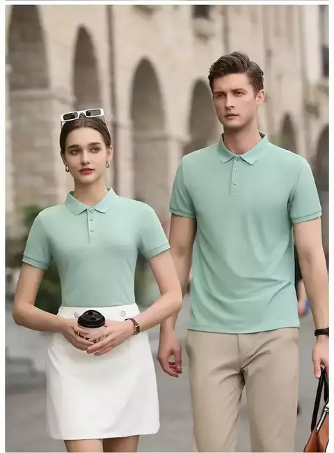 Nova camisa polo masculina sem costura premium luxo