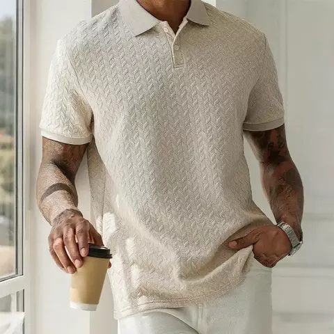 Camisa polo dos homens verão manga curta polos masculinos streetwear homem topos