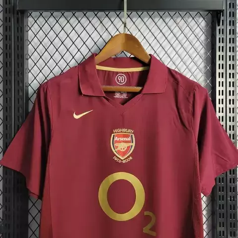 Camisa Retrô Arsenal Home 05/06 Torcedor Nike Masculina - Vinho - comprar online