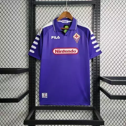 Camisa Retrô Fiorentina Home 1998/99 Torcedor Fila Masculina - Roxo - comprar online