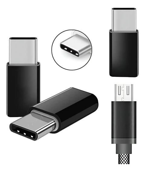 Adaptador Micro Usb V8 Fêmea X Tipo C Macho