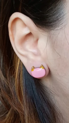 Brinco Mini Miau-rosa na internet