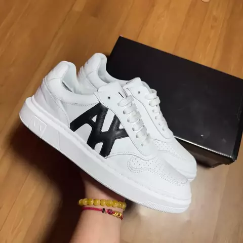 SAPATÊNIS ARMANI BRANCO C/ PRETO - comprar online