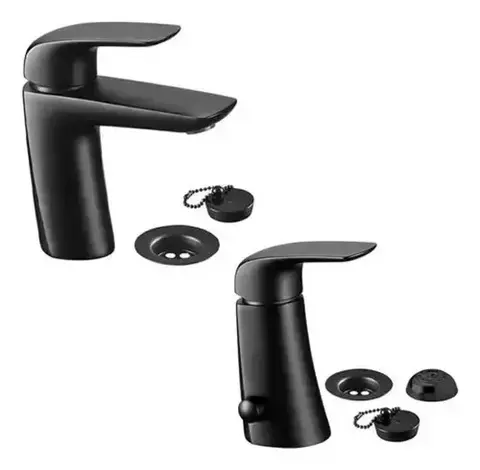Combo Grifería Fv Epuyen Monocomando Lavatorio Bidet Negro - comprar online