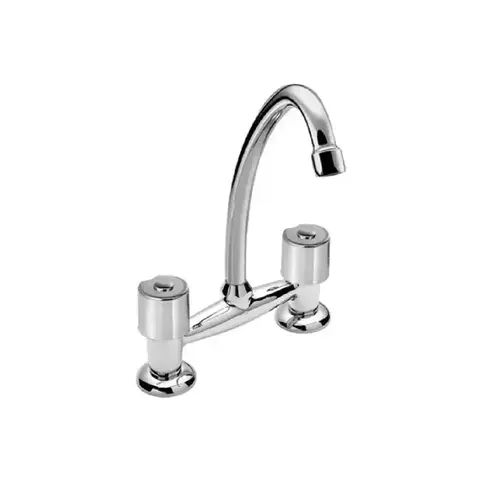 Peirano Griferia Cocina Canilla Malba Pico Alto Cromo Mesada Acabado Cromado - comprar online