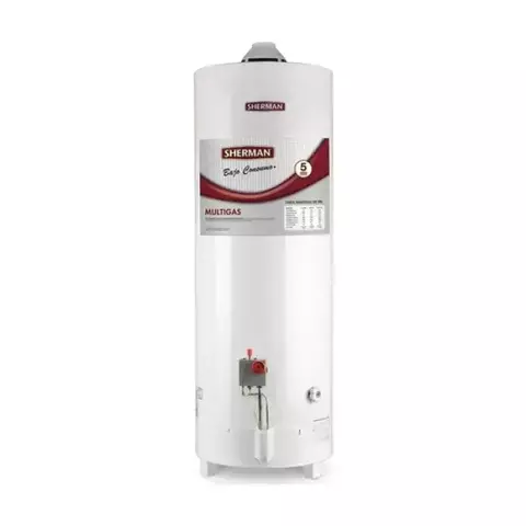Termotanque 80 Lts Sherman Tpgp080msh13 Gas Conex Sup De Pie Color Blanco - comprar online