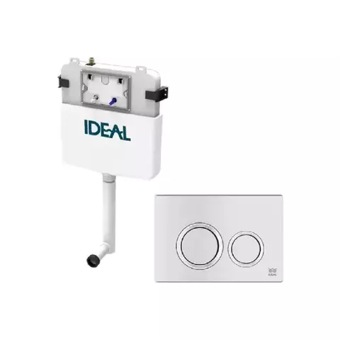 Deposito Embutir Dual Ideal Suma 2 + Tecla Ritmo Blanca - comprar online