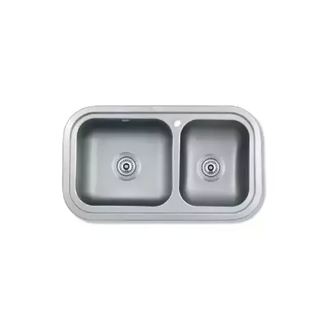 Bacha Cocina Mi Pileta 445e De Acero Inoxidable Encastrable Color Plateado - comprar online