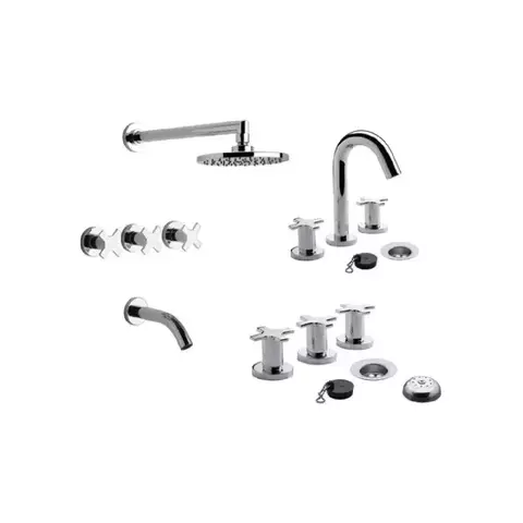Juego Griferia Fv Alerce Ducha Lavatorio Y Bidet - comprar online