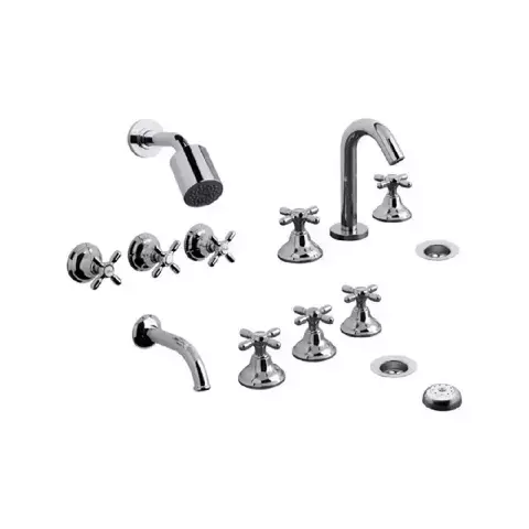 Juego Griferia Fv Newport Plus Ducha Lavatorio Bidet C - comprar online
