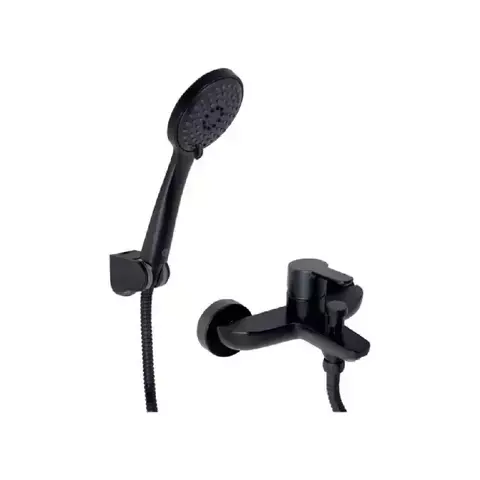 Griferia Ducha Fv Exterior 310/b5-ng Puelo Monocomando Negra Acabado Mate Color Negro - comprar online
