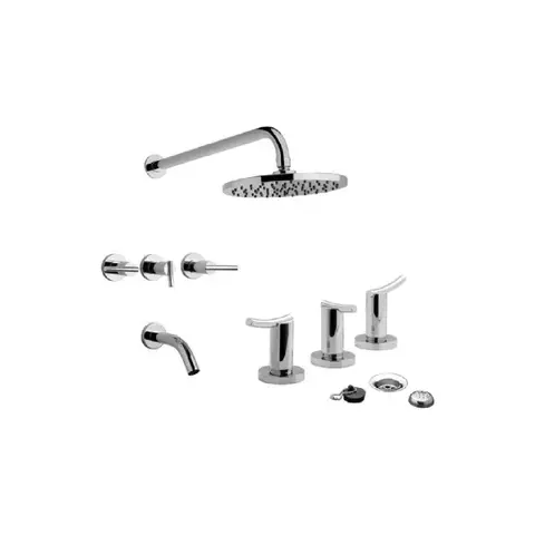 Juego Griferia Fv Libby Baño Ducha Y Bidet Ceramico - comprar online