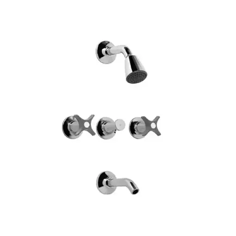 Grifería Para Bañera Y Ducha Fv Pétalo 0103/m3-gc Color Gris Cromo - comprar online