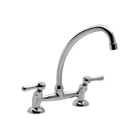 Grifo De Cocina Doble Comando Fv 62l Margot Lever 0416/62l Cromo - comprar online