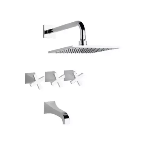 Griferia Baño Fv Urbano Ducha Mov. 2ll. Con Transf. 0103/h3 Acabado Brillante Color Blanco - comprar online