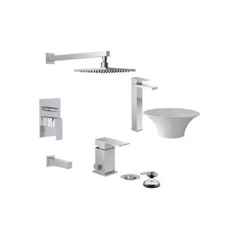 Griferia Fv Dominic New Lavatorio Alto Bidet Ducha Embutir - comprar online