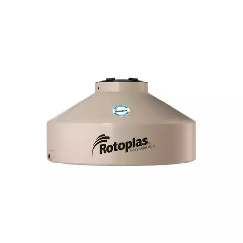 Tanque De Agua Rotoplas 500l Flat Tricapa Vertical Polietileno Color Beige - comprar online