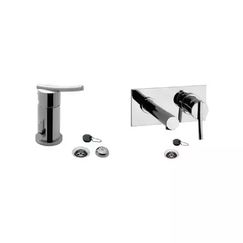 Juego Griferia Fv Libby Bidet Y Lavatorio Pared C - comprar online