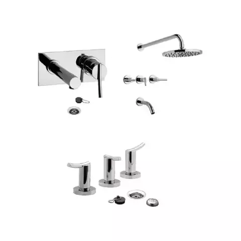 Grifería Fv Libby Lavatorio De Pared, Bidet Y Ducha - comprar online