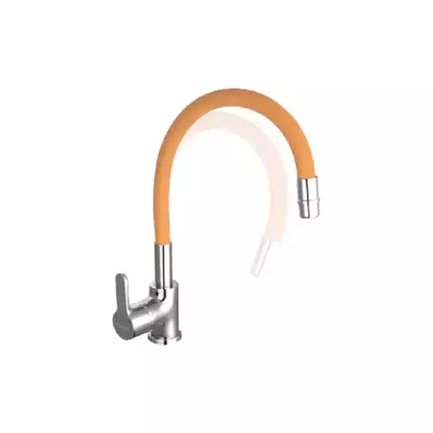 Griferia Cocina Monocomando Piazza Naranja 10016 Flexible - comprar online